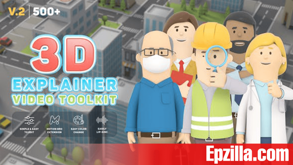 Videohive – 3D Characters Explainer Toolkit V2 26491556
