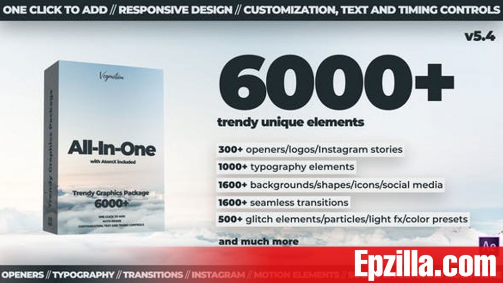 Videohive – AtomX 6000+ Graphics Pack V5.4 24321544