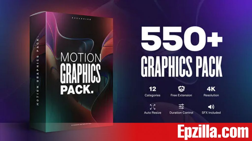 Videohive – AtomX Motion Graphics Pack 550+ Animations Pack 23678923