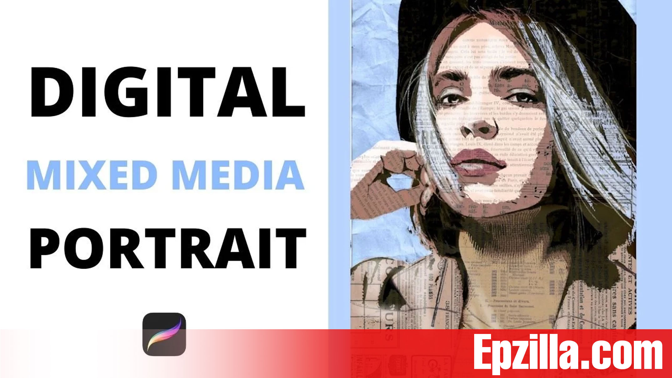 Skillshare Digital Mixed Media Portraits with Procreate by Cécile Yadro Free Download