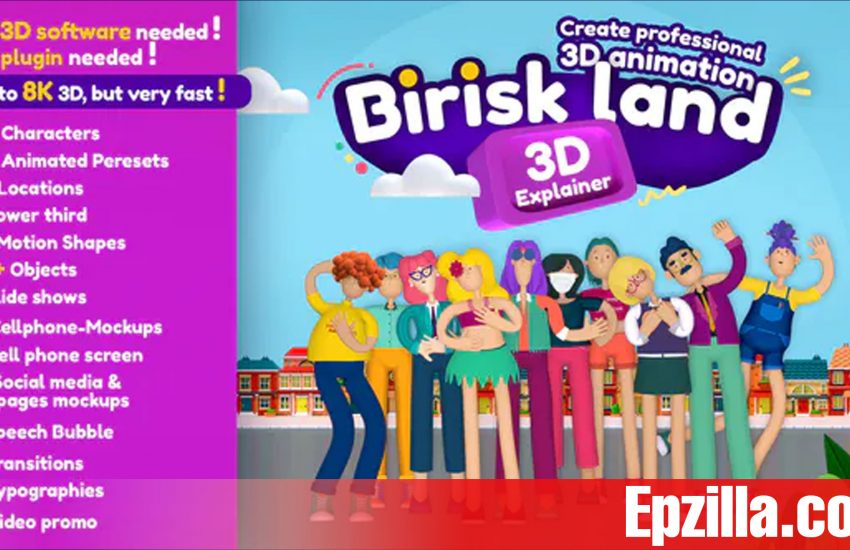 Videohive - Briskland, Professional 3D Explainer Toolkit 34486672 Free Download Epzilla.com