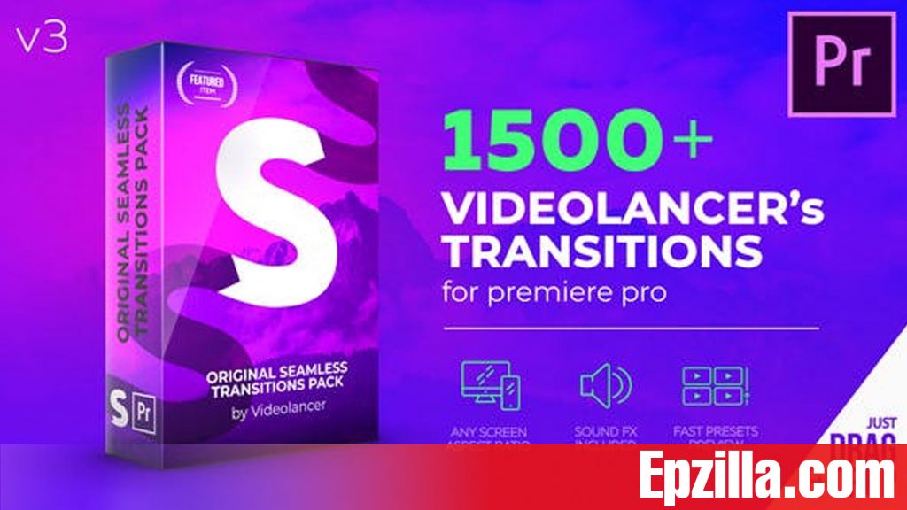 Videohive – Videolancer’s Transitions for Premiere Pro V3 22125468